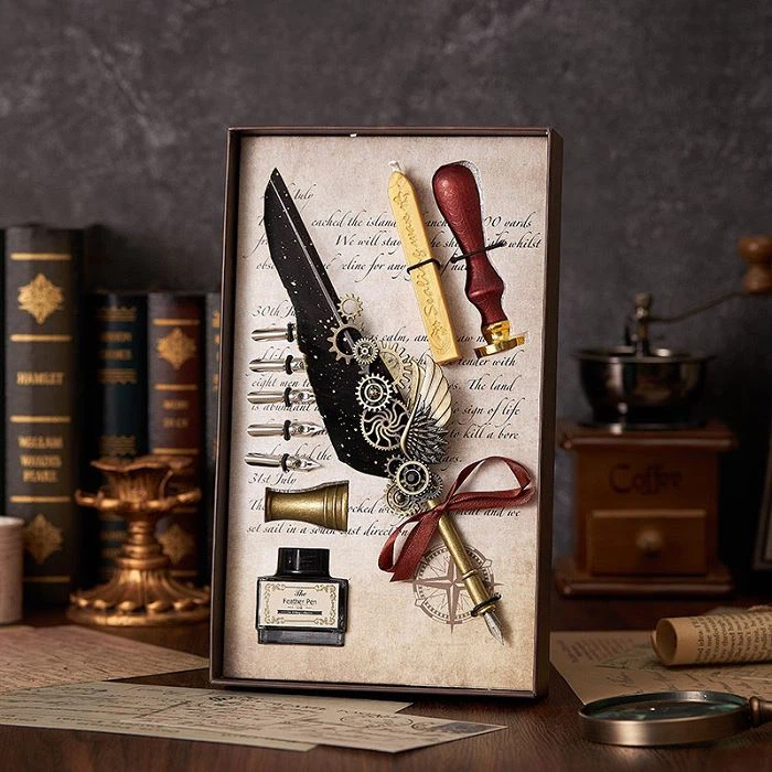 Feather Quill And Ink Set high quality