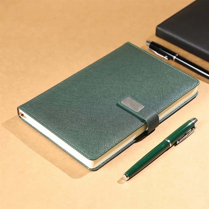 Leather Notebook And Pen Set